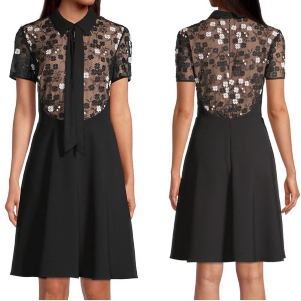 Shani Floral Embroidery Fit & Flare Dress size 8
